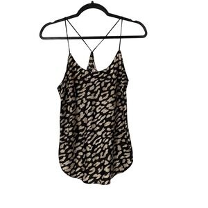 Victoria's Secret Silky Satin Animal Print Slip‎ Tank Size Small